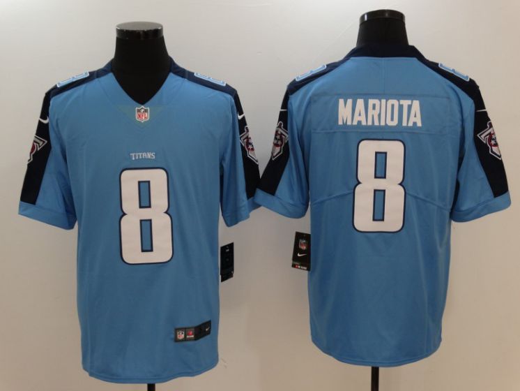 Men Tennessee Titans #8 Mariota Light Blue Nike Vapor Untouchable Limited NFL Jerseys->pittsburgh steelers->NFL Jersey